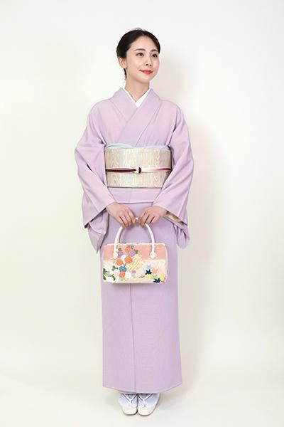 G-1358】利休バッグ 唐織 小サイズ 四季花筏文 - 銀座きもの青木