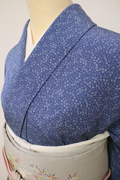 銀座【C-1797】(S)日本工芸会正会員 坂口幸市作 加賀小紋 青藍 銀座【C-1797】(S)日本工芸会正会員 坂口幸市作 加賀小紋 青藍
