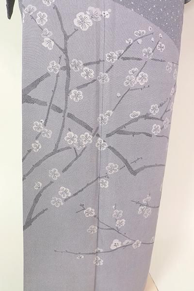 FR082-B-2724】人間国宝 小宮康孝作 繍一ッ紋 付下げ 褐色 鮫文 FR082-B-2724】人間国宝 小宮康孝作 繍一ッ紋 付下げ 褐色 鮫文