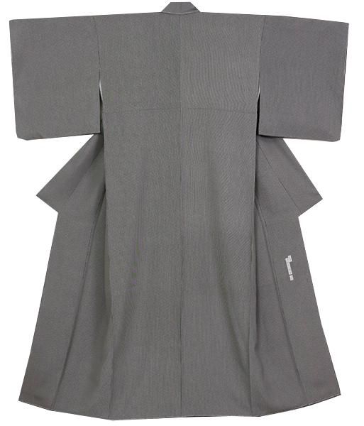 小紋 着物 袷 作家物 川村久太郎 落款有 格子 裄65 M 中古 sn1769 小紋