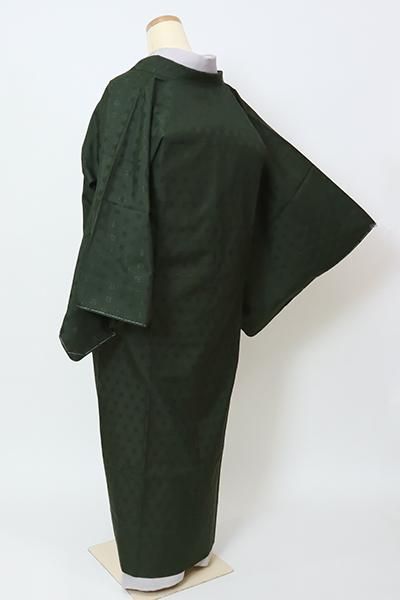 無月　道中着 銀座【E-1326】道中着 革色 幾何文 - 銀座きもの青木｜長く大切