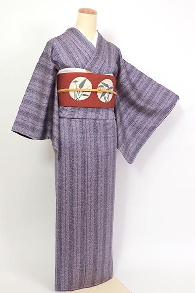 薄紫地紋無地 着物　しつけ糸つき作家もの 色無地 - 銀座きもの青木｜長く大切に着続けて頂きたい上質な