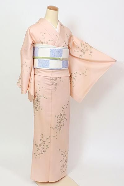 銀座【D-2766】単衣 小紋 一斤染色 鉄線の図 - 銀座きもの青木｜長く