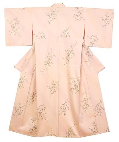 銀座【D-2766】単衣 小紋 一斤染色 鉄線の図 - 銀座きもの青木｜長く