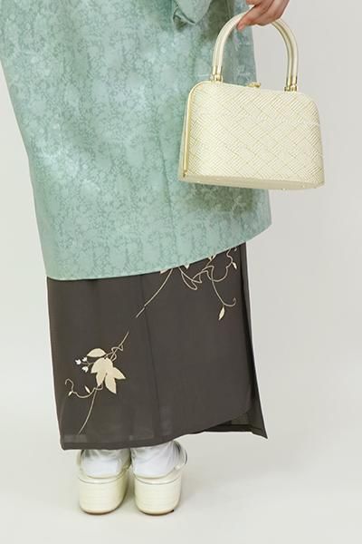 道行コート 単衣 紋紗 透け感 京都三条 粋ごのみ グレージュ 花