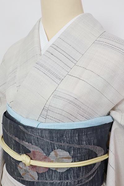 着物 下井紬 まるまなこ 草木染 下井伸彦 6068