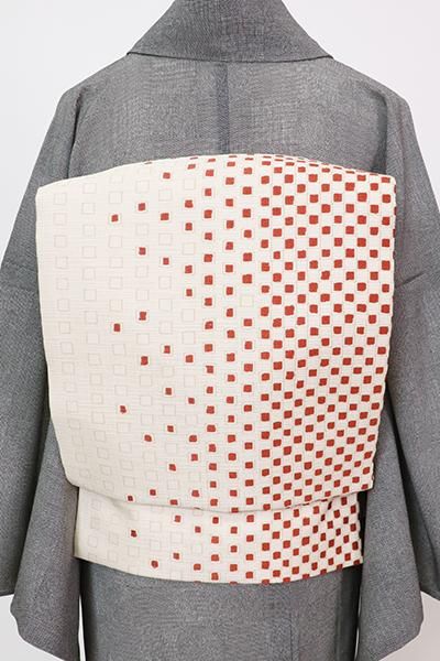 専用帯433 ○高級正絹 塩瀬 型染 全通 名古屋仕立て 名古屋帯 太鼓