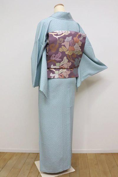 あおき【C-1517-6】江戸小紋 秘色色 梅鉢(反端付)(N) - 銀座 あおき【C-1517-6】江戸小紋 秘色色 梅鉢(反端付)(N) - 銀座