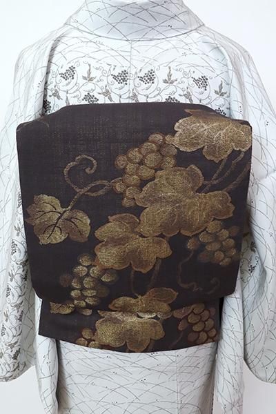 白緑の煌めき＊未使用品 袋帯 金糸銀糸 リサイクル洒落袋帯 A563