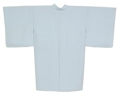 銀座【E-1476】羽織 淡い勿忘草色 武田菱（反端付）（N） - 銀座