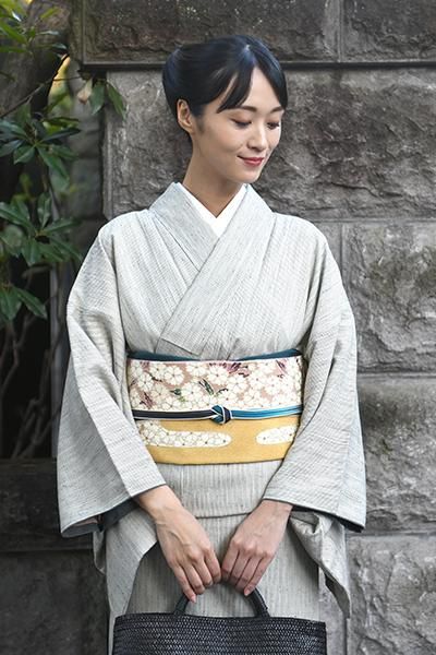 J-407】衿秀製 帯締め 綾竹組 濃紺色×花色 二色暈かし - 銀座きもの