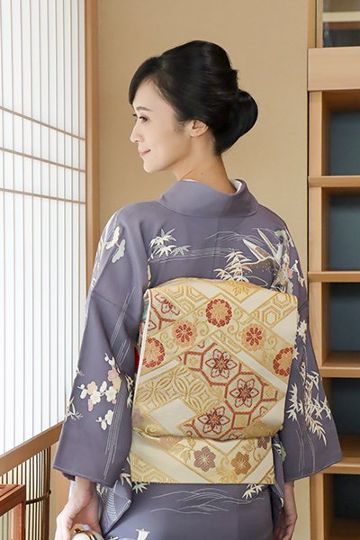 銀座【帯4112】西陣 川島織物製 本袋帯