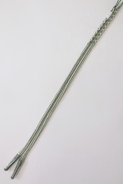 G-1919】京都衿秀 羽織紐 丸組 薄青色×白色（新品） - 銀座