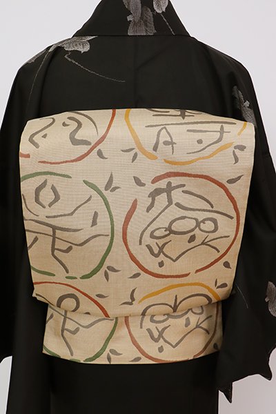 ◆おふく◆木屋太　紬の六通洒落袋帯　着物