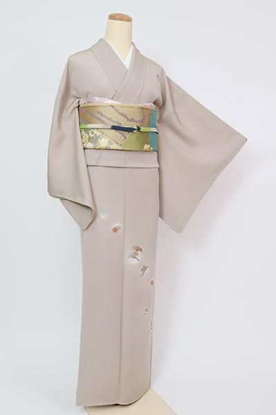 フリーサイズ」 金彩加工 金駒刺繍 松竹梅 高級ちりめん 訪問着