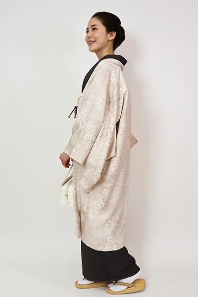 1509】紗袷 絵羽コート 越後屋 （紗袷のお羽織。 「紗合」は二重