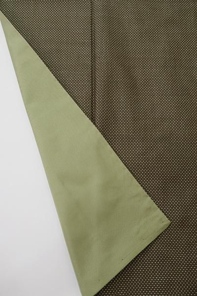 銀座【A-3542】大島紬 深い璃寛茶色 蚊絣 - 銀座きもの青木