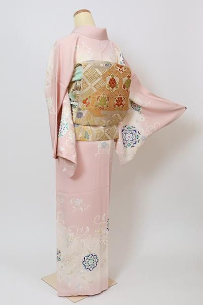 銀座【B-3097】訪問着 虹色 華文や花唐草文 - 銀座きもの青木