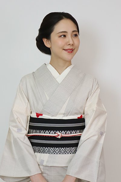 博多織 半幅帯 正絹 加茂織物 全12色 献上柄 日本製 白 黒 赤