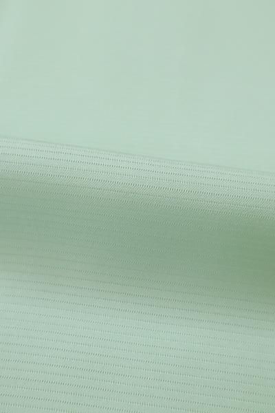 銀座【C-2264】絽 色無地 白緑色（反端付） - 銀座きもの青木｜長く