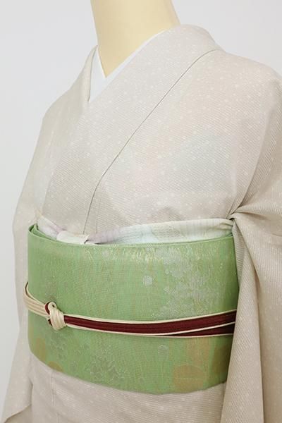 袋帯 縦縞 七宝 流水 桜花模様 着物 051w p