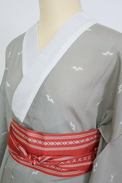 TN33＊未着用に近い！銀座もとじ＊菊五郎格子＊青白橡＊無双