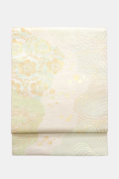 銀座【帯4382】西陣 川島織物製 絽 本袋帯　