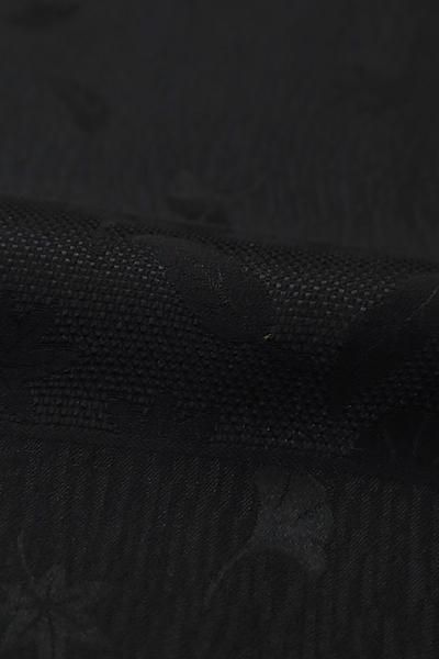 412mi18〇希少！黒 紋意匠 色無地 地紋 刺繍紋 菊紗綾形〇美品 412mi18〇希少！黒 紋意匠 色無地 地紋 刺繍紋 菊紗綾形〇美品 - メルカリ