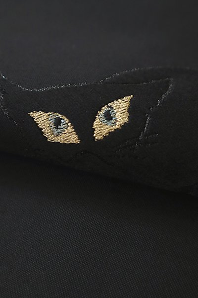 O-2700 名古屋帯 色彩美しい猫に手毬柄 黒色 | www.unimac.az
