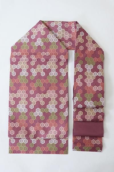 人間国宝　喜多川平郎作　古帛紗　出帛紗　『亀甲繋ぎ文様』 銀座【K-9464】人間国宝 喜多川俵二作 織名古屋帯 茶褐色 笹蔓文