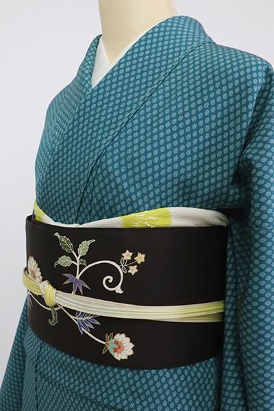 専用２点おまとめ　塩瀬名古屋帯（細縞文）・江戸小紋（小花唐草文）正絹美品 楽天市場】名古屋帯 正絹 未使用 九寸 塩瀬 仕立て上がり グレー