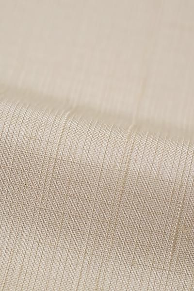 銀座【D-3180】（細め）結城紬地 小紋 亜麻色 霞暈かし（証紙付