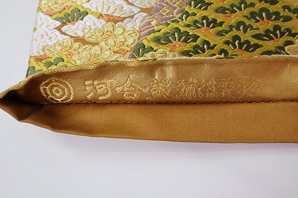 黄色地に秋名バラ柄の織り出しの袋帯 洒落帯 着物 - 通販 - csa.sakura