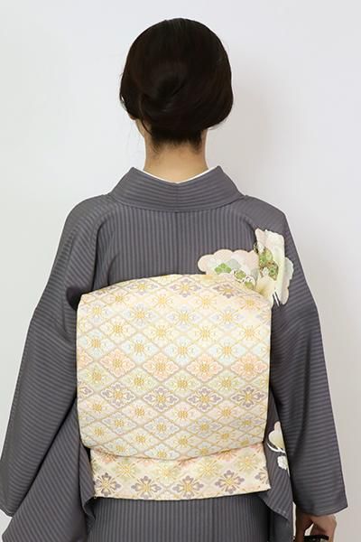 専用◼︎C1128高級袋帯 正絹 絵皿文 亀甲花菱文 テーブル