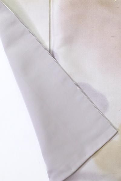 付け下げ 叩き染 ぼかし染 紬地 流水文様 正絹 躾糸付 ガード