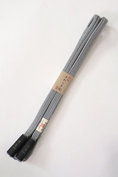 【G-2267】京都 衿秀製 帯締め 冠組 錫色