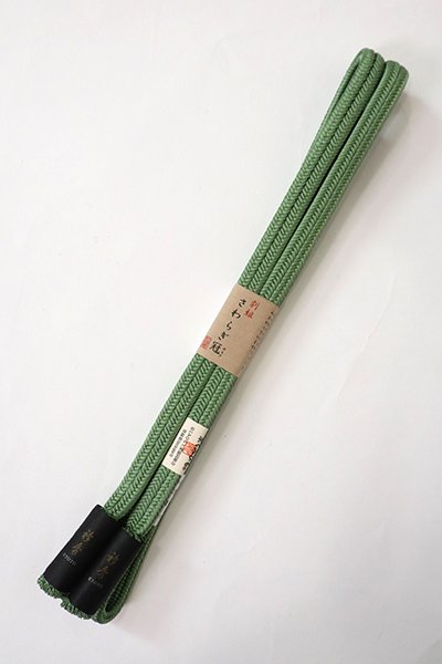 【G-2270】京都 衿秀製 帯締め 冠組 草色