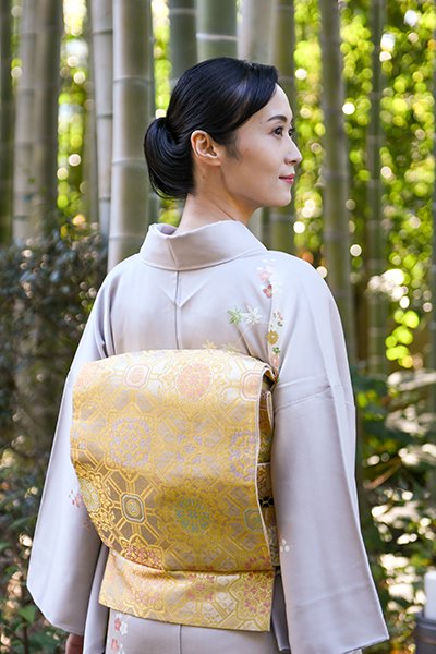 三越お誂え“花咲くお姫さま”千總謹製 四つ身着物・川島織物 袋帯セット 