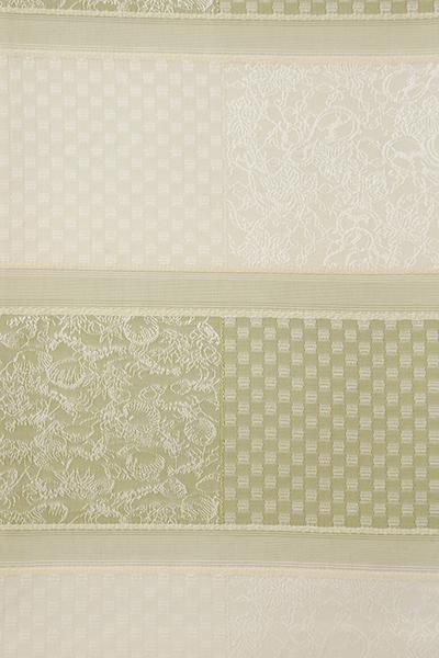 銀座【L-6609】染処古今監修 人間国宝 南部芳松彫刻絵図 袋帯