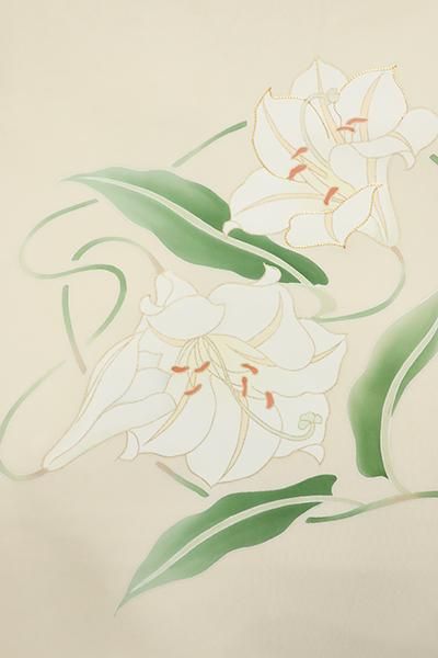 お値打ち 長尺】名古屋帯 開き 化繊 ゆり 絽塩瀬 帯幅31.5 帯丈