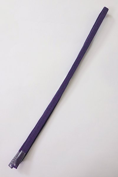 【G-2400】京都衿秀 三分紐 笹波組 深紫色