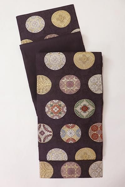 銀座【L-6543】袋帯 鳥羽色 有職丸文 - 銀座きもの青木｜長く