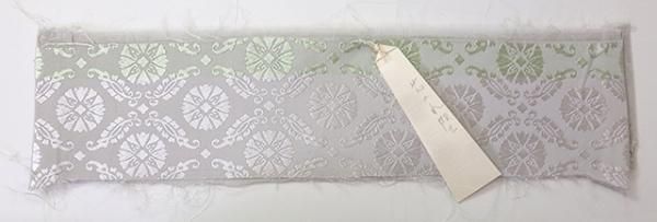 E 花菱模様 銀糸 淡色 パステル 白 華文 全通 正絹 フォーマルな袋帯 32 E 花菱模様 銀糸 淡色 パステル 白 華文 全通 正絹 フォーマルな