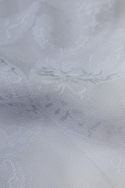 銀座【E-1734】紋紗 羽織 淡い青褐色×白色 竪暈かしにペイズリー