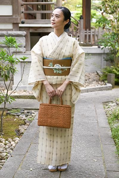 きものヱビス□ 久米島紬 きもの 高島屋扱い - 着物