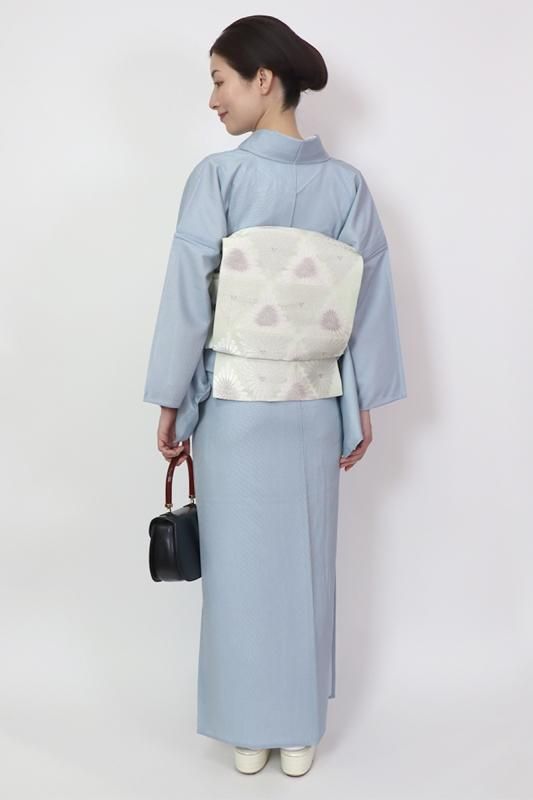 小紋　京綾小路　あうん坊　水波紋　モノトーン　着物　063a p 小紋 京綾小路 あうん坊 水波紋 モノトーン 着物 063a p - メルカリ