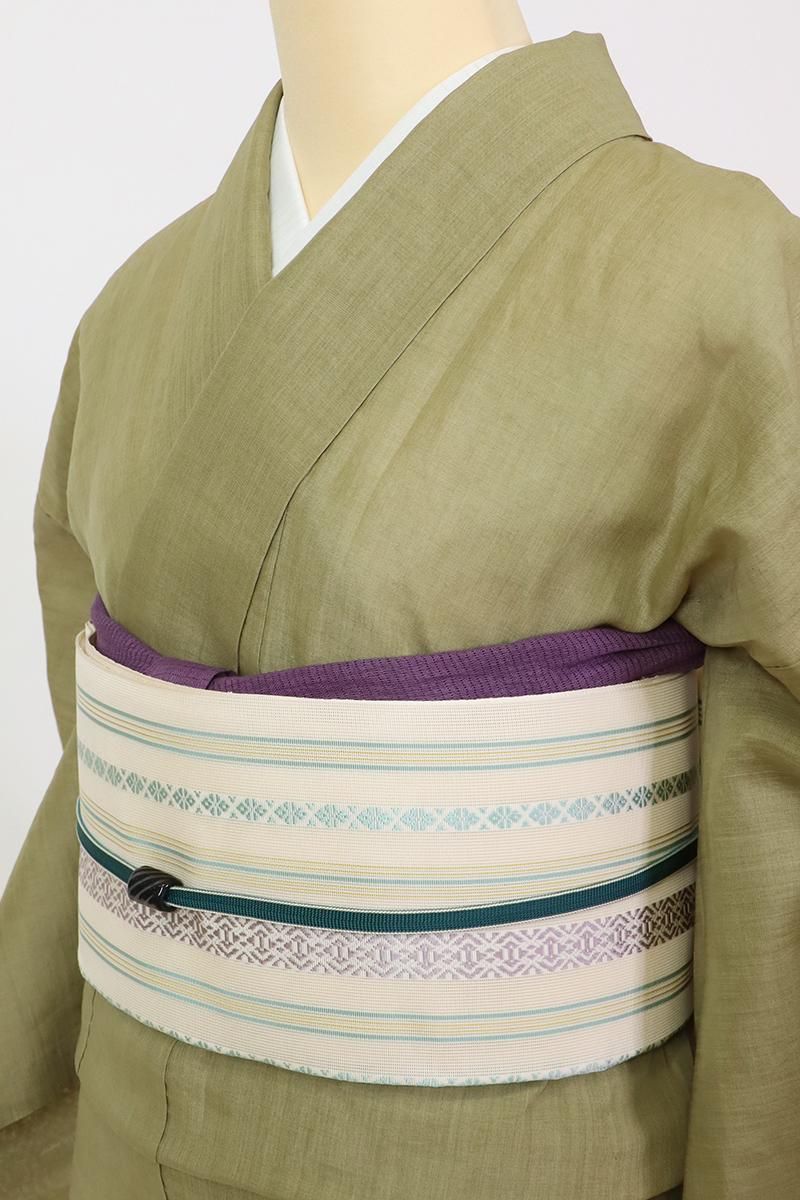 名古屋帯 市松に上品な花 九寸 正絹 着物 着付け 和装 HO-1018 名古屋帯 市松に上品な花 九寸 正絹 着物 着付け 和装 HO-1018