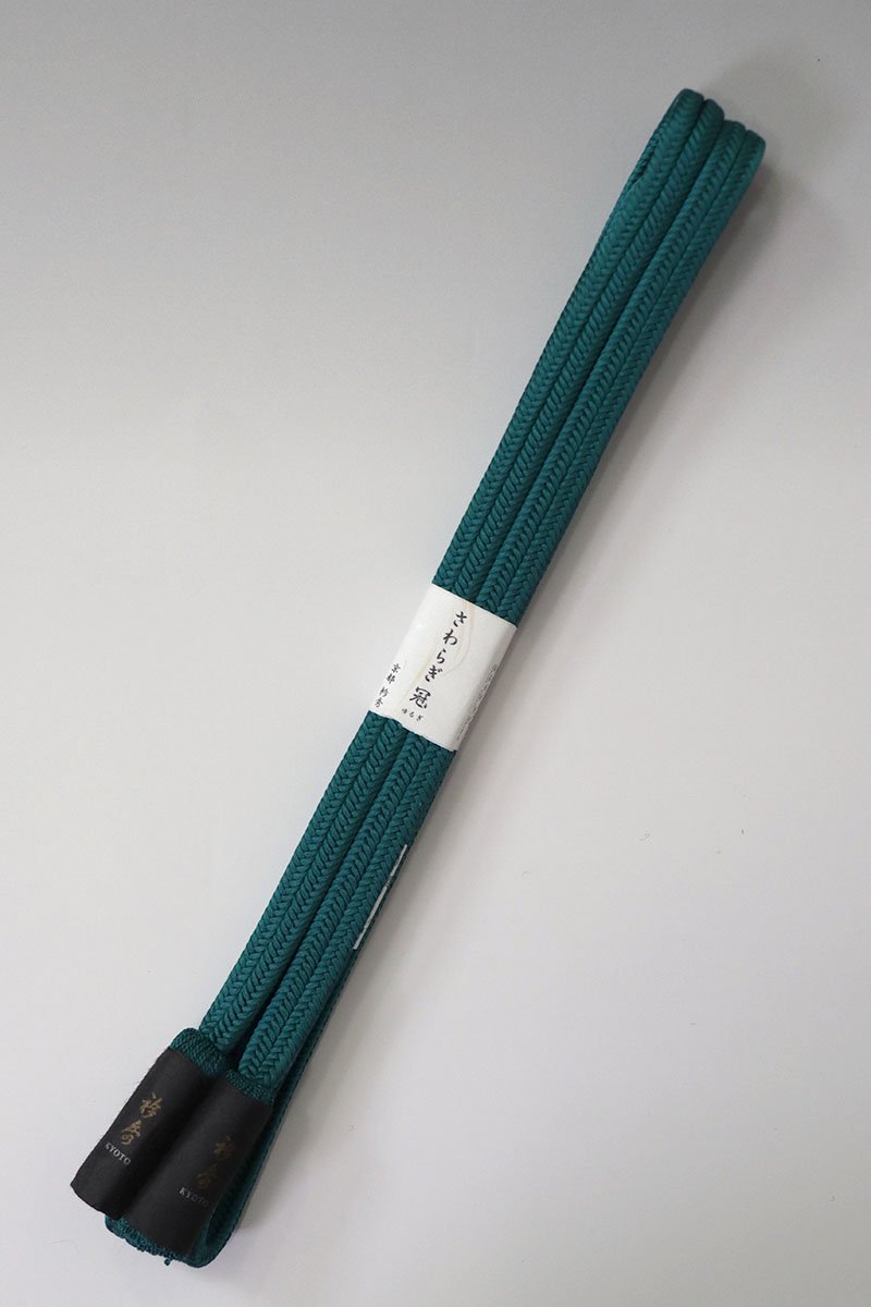 【G-2570】京都 衿秀製 帯締め 冠組 鉄色