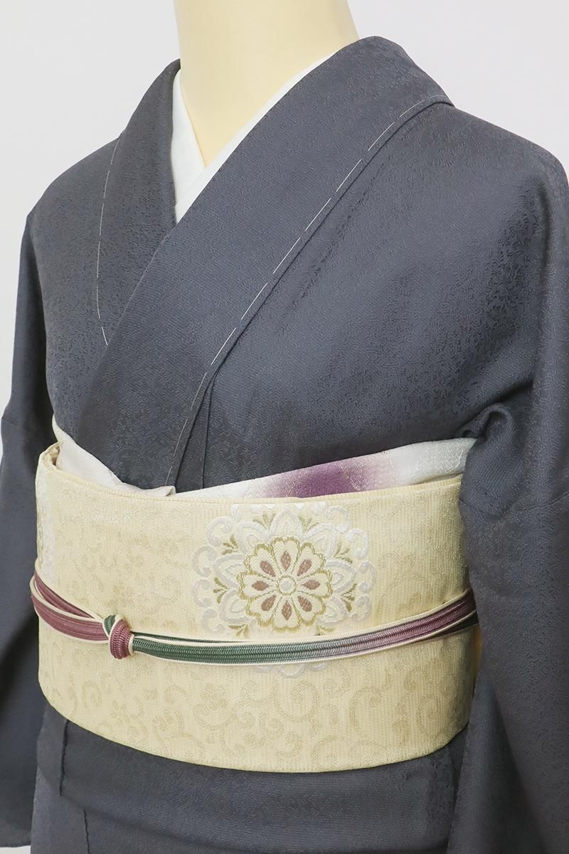 1470 華 色無地 絽 黒揚羽 三つ紋 青 夏 R7SK961 羽織 絽 夏物 薄物 刺繍 草花 黒 - メルカリ