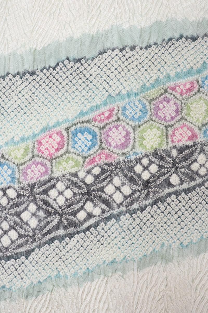 銀座世きね　楊柳　小紋　千鳥　薄物　絞り　正絹 銀座世きね 楊柳 小紋 千鳥 薄物 絞り 正絹 - メルカリ